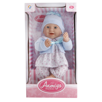 Panenka mimino tvrdé tělo ve svetříku 42 cm