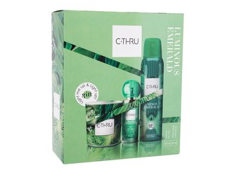 C-THRU Luminous Emerald - EDT 30 ml + deodorant ve spreji 150 ml + vonná svíčka woman