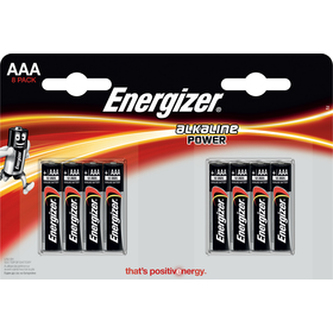 Baterie "Alkaline Power", AAA (mikrotužková), 8 ks, ENERGIZER