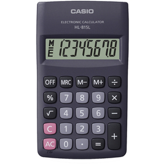 Kalkulačka kapesní, 8místný displej, CASIO "HL-815"