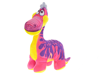 Dinosaurus plyšový 26cm stojící růžový 0m+