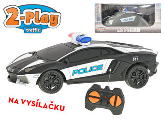 R/C auto USA policejní 15,5cm 2-Play na baterie 27MHz plná funkce v krabičce