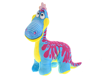 Dinosaurus plyšový 26cm stojící modrý 0m+