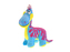 Dinosaurus plyšový 30cm stojící modrý 0m+