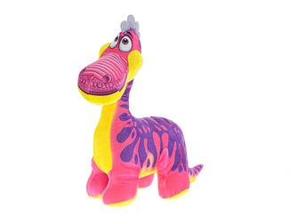 Dinosaurus plyšový 30cm stojící růžový 0m+
