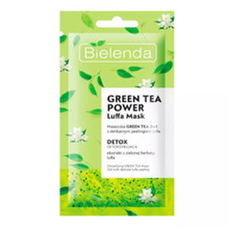 Bielenda Hydratační peelingová pleťová maska se zeleným čajem 2 v 1 (Facial Mask) 8 g woman
