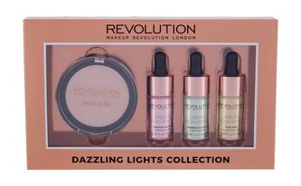 Makeup Revolution London Skin Kiss rozjasňovač 6,5 g + Liquid Highlighter 11 ml Dragon´s Blood + Liquid Highlighter 11 ml Mermaid´s Scales + Liquid Highlighter 11 ml Pixie Dust Makeup Revolution London Skin Kiss rozjasňovač 6,5 g + Liquid Highlighter 11 ml Dragon´s Blood + Liquid Highlighter 11 ml Mermaid´s Scales + Liquid Highlighter 11 ml Pixie Dust