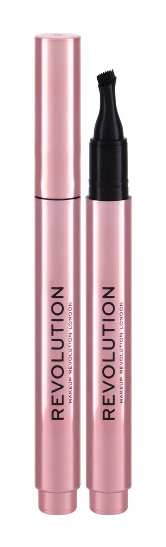 Makeup Revolution London Fast Brow Pomade Gel a pomáda na obočí 1 g Ash Brown pro ženy