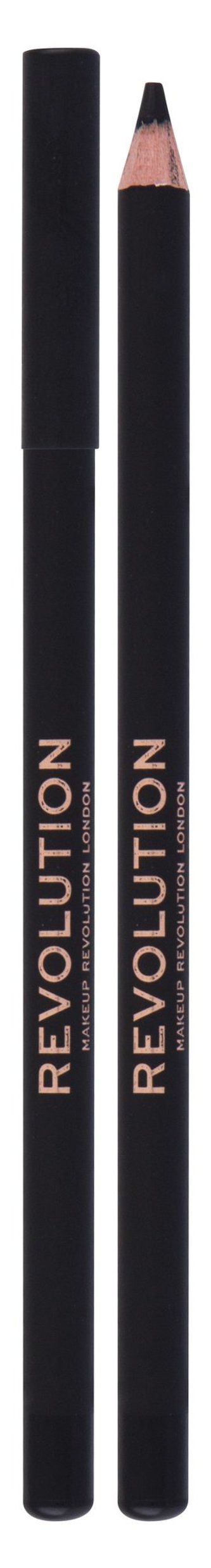 Makeup Revolution London Kohl Eyeliner Tužka na oči 1,3 g Black pro ženy