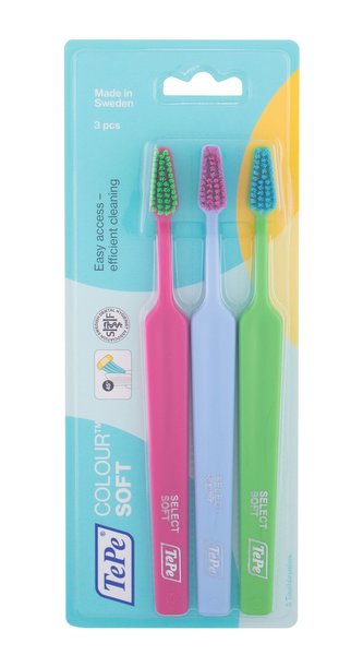 TePe Colour Zubní kartáček Soft 3 ks unisex