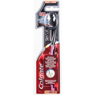 Colgate Zubní kartáček s aktivním uhlím měkký Slim Soft Charcoal unisex