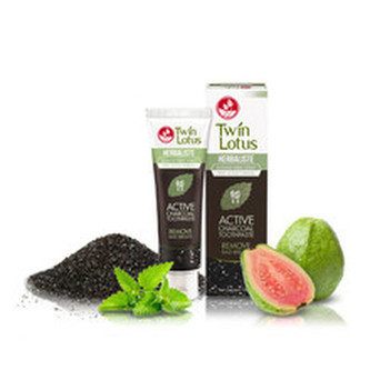 Twin Lotus Bylinná zubní pasta s aktivním kokosovým uhlím 150 g unisex
