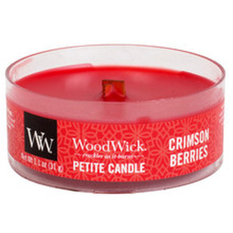 WoodWick Aromatická malá svíčka s dřevěným knotem Crimson Berries 31 g unisex