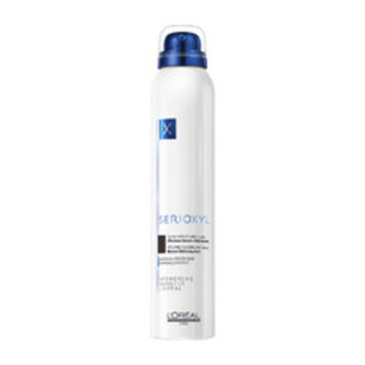 Loreal Professionnel Barevný sprej pro zakrytí řídnoucích vlasů Serioxyl Volumizing Coloured (Denser Hair Spray) 200 ml Odstín Black unisex