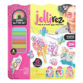 Jelli Rez Super Glitter Rainbow -  kreativní sada pro výrobu gelové bižuterie