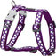 Postroj RD 20 mm x 45-66 cm- White Spots on Purple