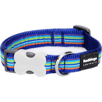 Obojek RD 12 mm x 20-32 cm - Horizontal Stripes Navy