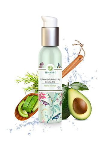 Semante by Naturalis Vyhlazující pleťový olej s avokádem \"Pretty woman\" BIO 100 ml