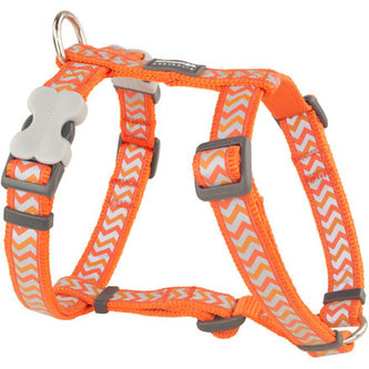 Postroj RD 25 mm x 71-113 cm - Ziggy Rfx- Oranžová Postroj RD 25 mm x 71-113 cm - Ziggy Rfx- Oranžová