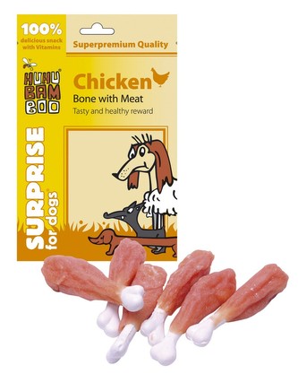 HUHU kureci kost s masem 75g