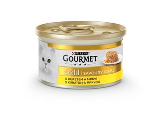 Konz.GOURMET Gold Sav.Cake kure+mrkev 85g