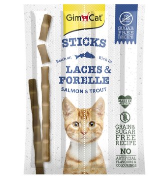 GIMPET Sticks losos+pstruh 4ks