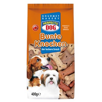 Perfecto Dog susenky barevne kosticky 400g