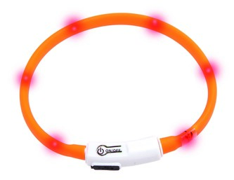 KARLIE svit.LED obojek pro kocky 35cm oranzovy