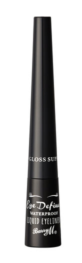 Barry M Eye Define Oční linka Liquid 2 ml Super Gloss Black Waterproof pro ženy