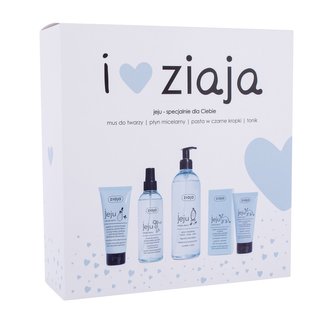 Ziaja I Love Ziaja micelární voda Jeju 390 ml + peelingová pasta proti černým tečkám Jeju 75 ml + pleťové tonikum Jeju 200 ml + hydratační krémová pěna Jeju SPF 10 50 ml