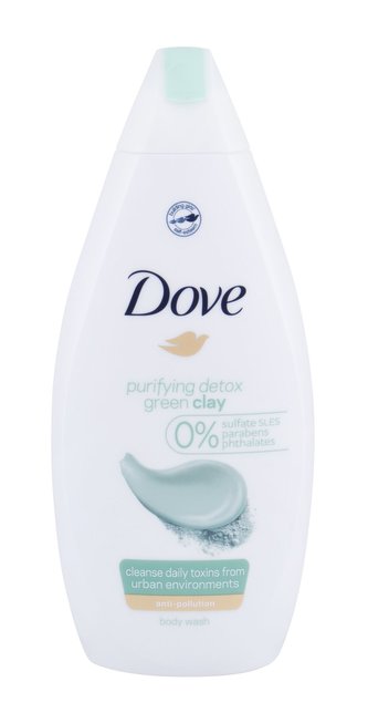 Dove Purifying Detox Sprchový gel Green Clay 500 ml pro ženy