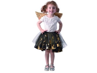 Šaty na karneval - černá víla, 80 - 92 cm