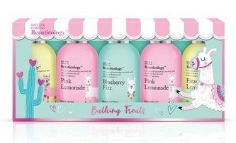 Baylis & Harding Beauticology sprchový krém Beauticology Fizzy Lemonade 100 ml + sprchový gel Beauticology Pink Lemonade 100 ml + tělové mléko Beauticology Blueberry Fizz 100 ml + sprchový gel Beauticology Pink Lemonade 100 ml + krém na ruce Beauticology