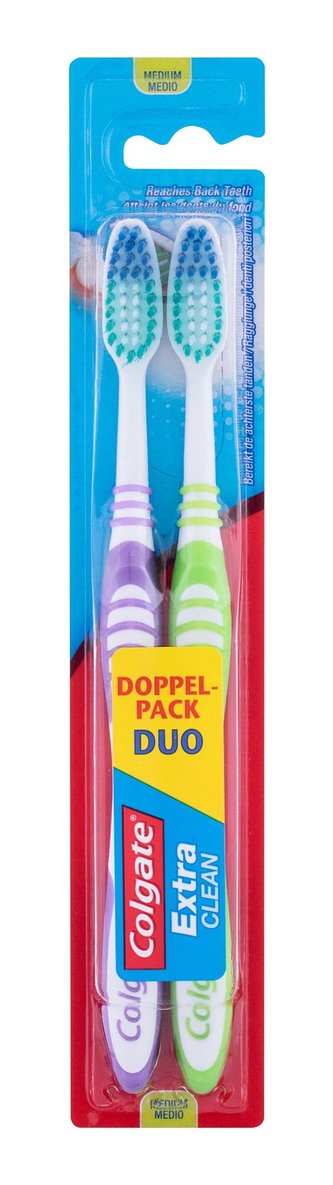Colgate Extra Clean Zubní kartáček 2 ks Medium unisex