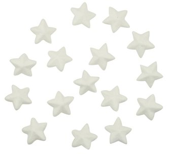 Dílky z polystyrenu - hvězdy 3,5 cm (16 ks)