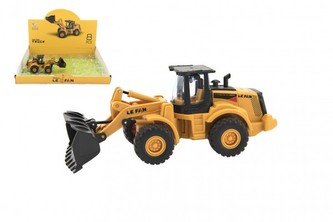 Stavební stroj nakladač plast 18cm na setrvačník 8ks v boxu