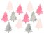 Dřevěné stromečky 4 cm (12 ks)