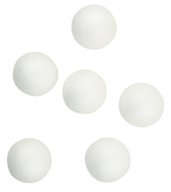 Koule z polystyrenu 4 cm (6 ks)
