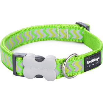 Obojek RD 12 mm x 20-32 cm - Ziggy Rfx - Limetková