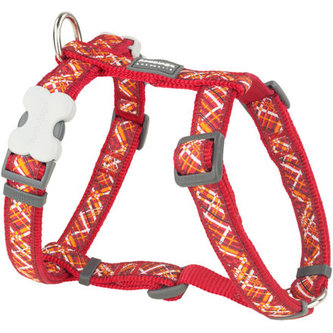 Postroj RD 12 mm x 30-44 cm - Flanno Red
