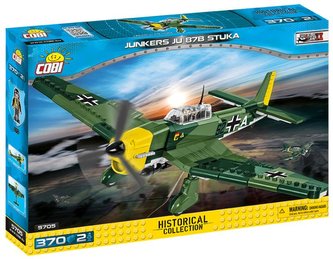 Stavebnice COBI - II WW Junkers Ju 87 B-2 Stuka, 370 kostek, 2 figurky