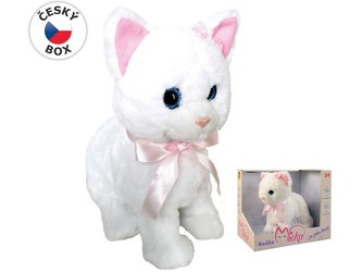 Kočka Micka na baterie, reaguje na zvuk, 26cm