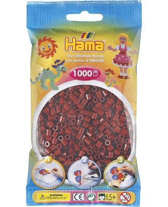 Tmavě hnědé korálky - 1.000ks MIDI