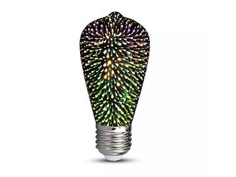 Žárovka Filament LED E27 3W 3000K 3D V-TAC VT-2223