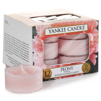 Yankee Candle Aromatické čajové svíčky Peony 12 x 9,8 g unisex