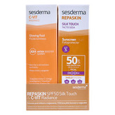 Sesderma Kosmetická sada sluneční péče Repaskin SPF 50 & C-VIT Radiance woman