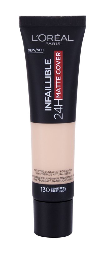 L´Oréal Paris Infallible Makeup 24H Matte Cover 30 ml 130 True Beige pro ženy L´Oréal Paris Infallible Makeup 24H Matte Cover 30 ml 130 True Beige pro ženy