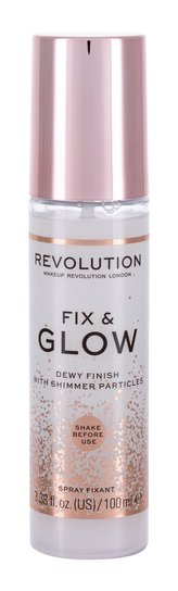Makeup Revolution London Fix & Glow Fixátor makeupu Dewy Finish 100 ml pro ženy