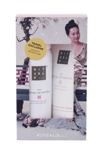 Rituals The Ritual Of Sakura sprchová pěna The Ritual Of Sakura Zensational 50 ml + tělový krém The Ritual Of Sakura Magic Touch 70 ml