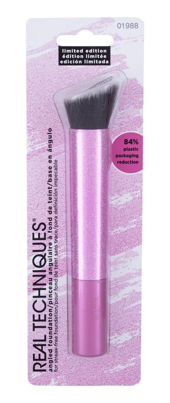 Real Techniques Pretty in Pink Štětec Angled Foundation 1 ks pro ženy
